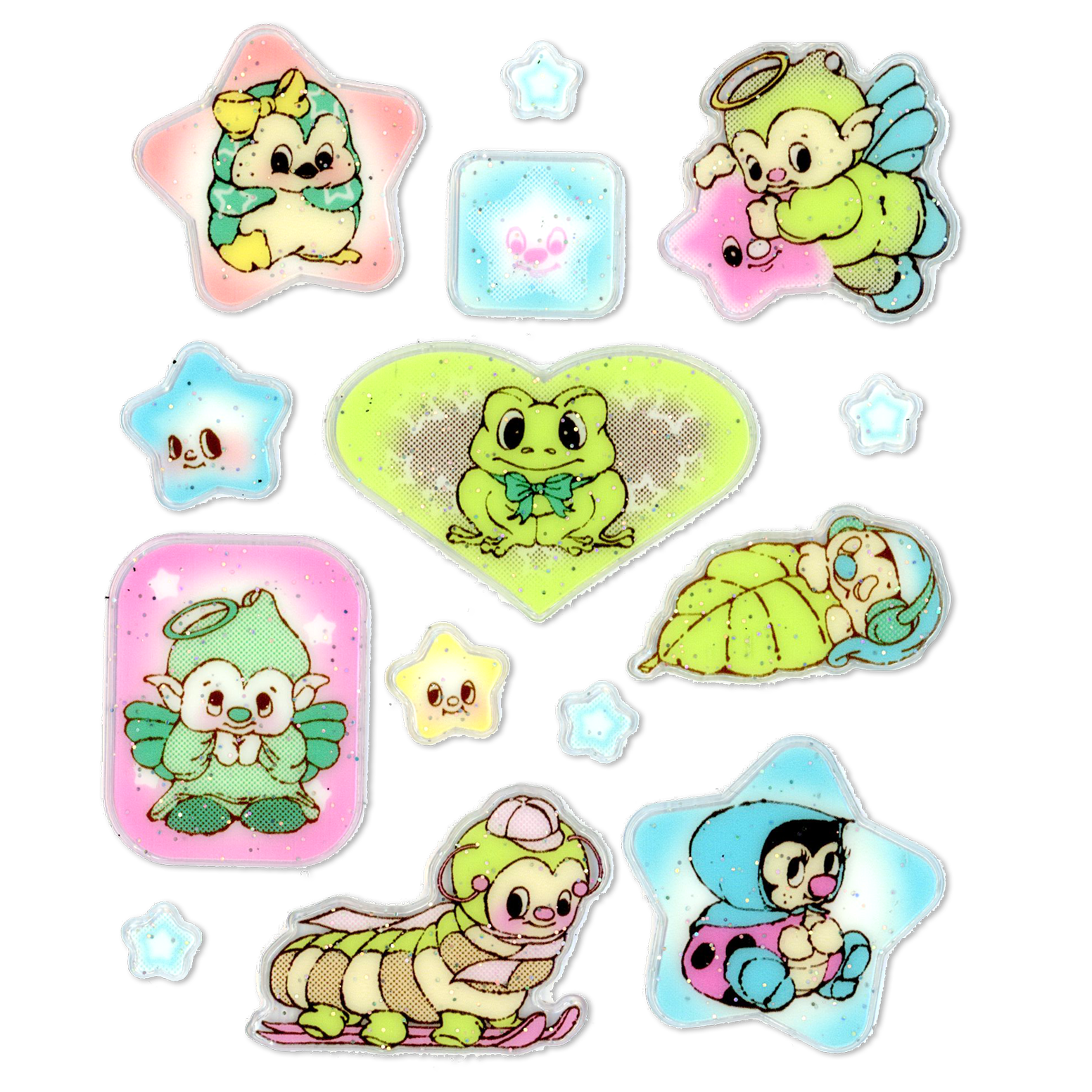 Transparent 3D "Sweetheart" sticker sheet